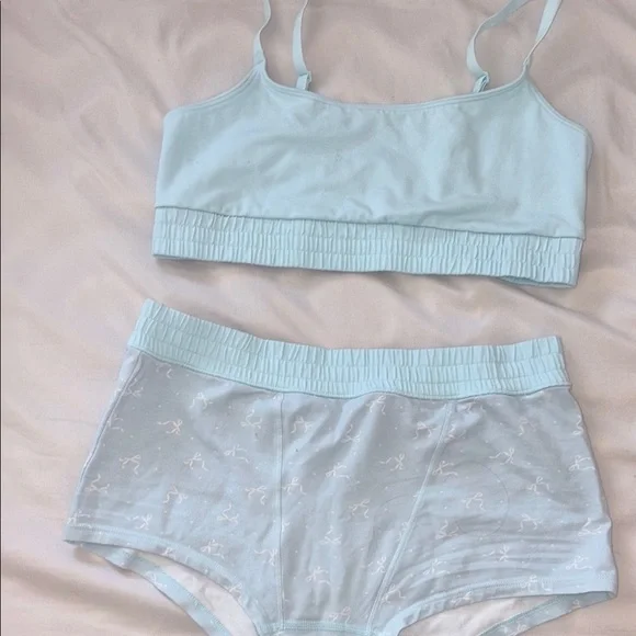 Colsie Light Blue Bra and Brief Set - Picture 4 of 5